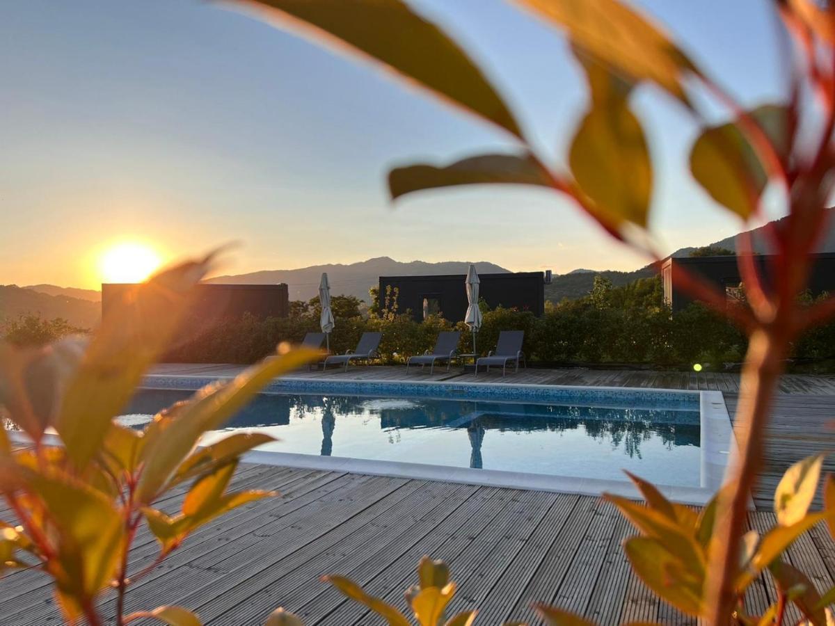 Hotel Flandra Glamping à Corbeni Extérieur photo