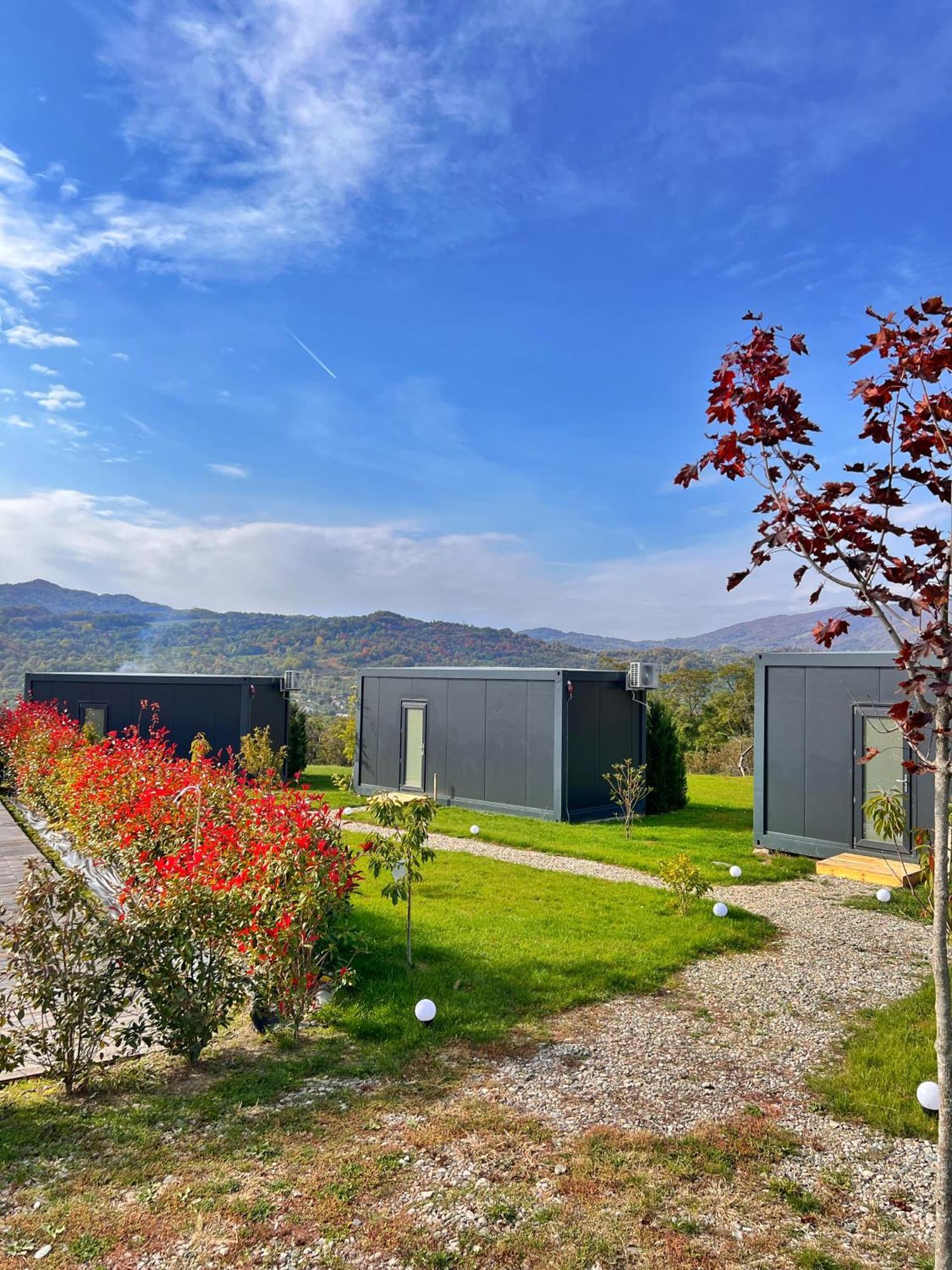 Hotel Flandra Glamping à Corbeni Extérieur photo